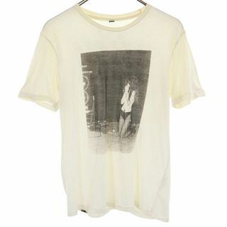 ヒステリックグラマー(HYSTERIC GLAMOUR)のヒステリックグラマー プリント 半袖 Tシャツ S ホワイト系 HYSTERIC GLAMOUR レディース 古着 【240316】 メール便可(Tシャツ(半袖/袖なし))