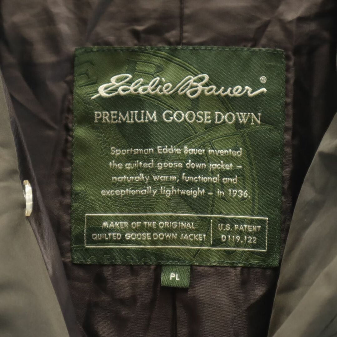 Eddie Bauer(エディーバウアー)のエディーバウアー ダウンコート PL カーキ Eddie Bauer PREMIUM GOOSE DOWN レディース 古着 【240316】 レディースのジャケット/アウター(ダウンコート)の商品写真