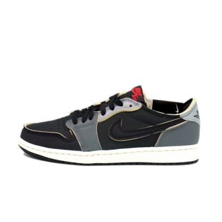 ナイキ(NIKE)のナイキ NIKE ■ 【 AIR JORDAN 1 LOW OG EX Black and Smoke Grey DV0982 006 】 エア ジョーダン 1 ロー ブラック アンド スモーク グレー スニーカー　32385(スニーカー)