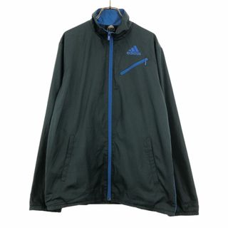 アディダス(adidas)のアディダス トレーニング 長袖 ジップジャケット M グリーン系 adidas 裏メッシュ メンズ 古着 【240316】(その他)