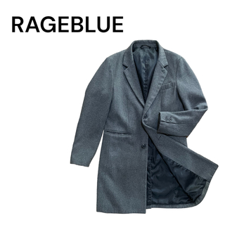 RAGEBLUE - レイジブルー　メンズコート　チェスターコート　ウール　ビジネス　フォーマル