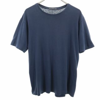 イッセイミヤケ(ISSEY MIYAKE)のイッセイミヤケ 日本製 半袖 Tシャツ 2 ネイビー ISSEY MIYAKE MEN メンズ 古着 【240316】 メール便可(Tシャツ/カットソー(半袖/袖なし))