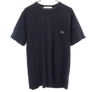 メゾンキツネ(MAISON KITSUNE')のメゾンキツネ 半袖 Tシャツ M ブラック MAISON KITSUNE メンズ 古着 【240316】 メール便可(Tシャツ/カットソー(半袖/袖なし))