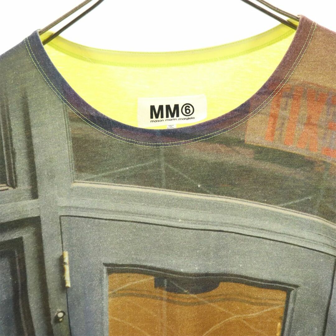 MM6(エムエムシックス)のエムエムシックス プリント 半袖 Tシャツ イエロー系 MM6 maison martin margiela レディース 古着 【240316】 メール便可 レディースのトップス(Tシャツ(半袖/袖なし))の商品写真