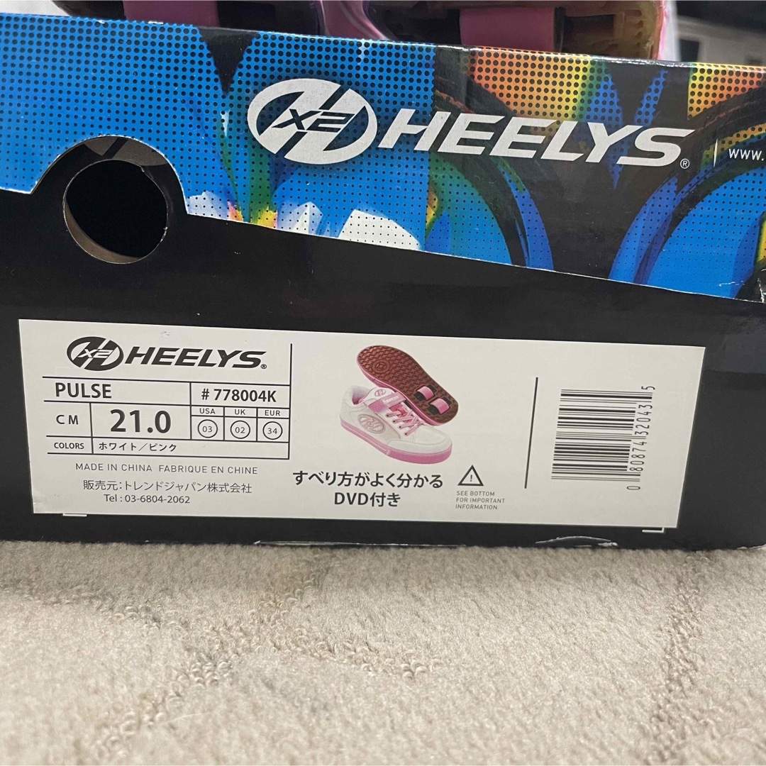 HEELYS(ヒーリーズ)のHEELYS 21cm ローラーシューズ PULSE ピンク×ホワイト キッズ/ベビー/マタニティのキッズ靴/シューズ(15cm~)(ローラーシューズ)の商品写真