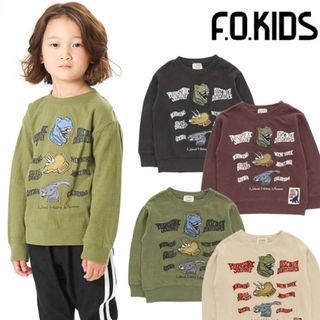 F.O.KIDS - Tシャツ　ロンT  長袖　F.O.KIDS エフオー キッズ　恐竜　110