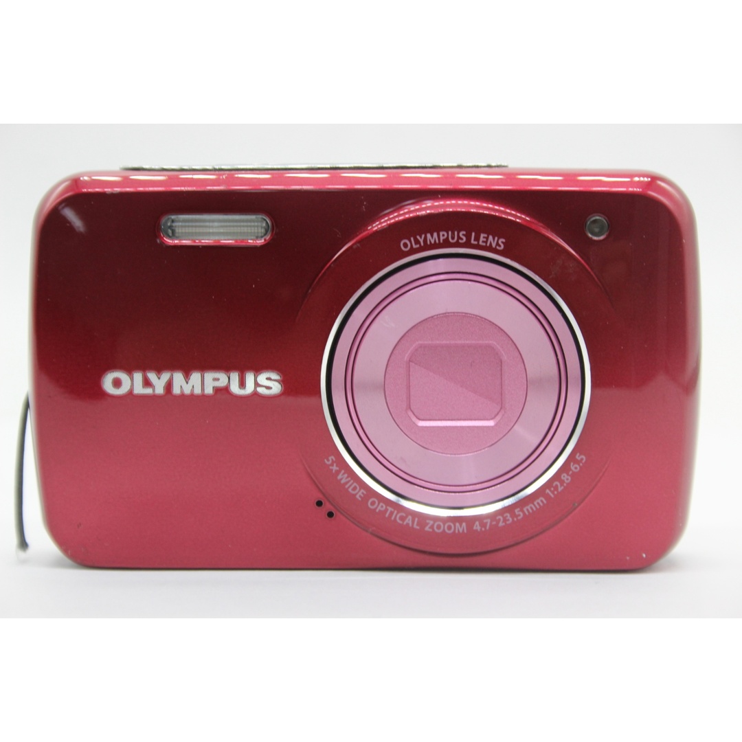 【返品保証】 オリンパス Olympus VH-210 レッド 5x Wide バッテリー付き コンパクトデジタルカメラ  s7581 スマホ/家電/カメラのカメラ(コンパクトデジタルカメラ)の商品写真