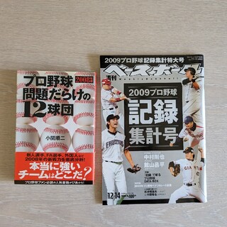 プロ野球　2008 2009年　2冊セット　週刊ベースボール(趣味/スポーツ)