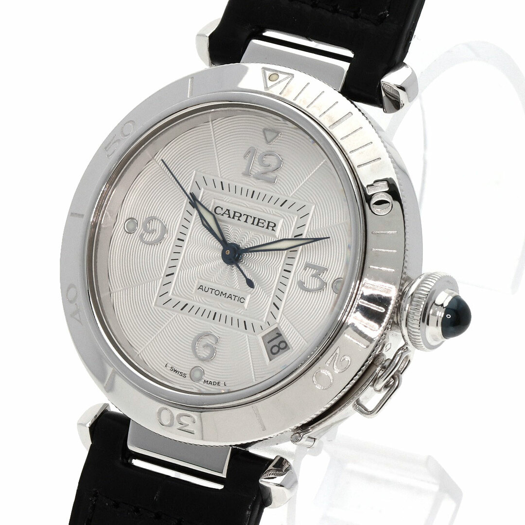 Cartier(カルティエ)のCARTIER W3013756 パシャ 38mm 腕時計 K18WG 革 メンズ メンズの時計(腕時計(アナログ))の商品写真