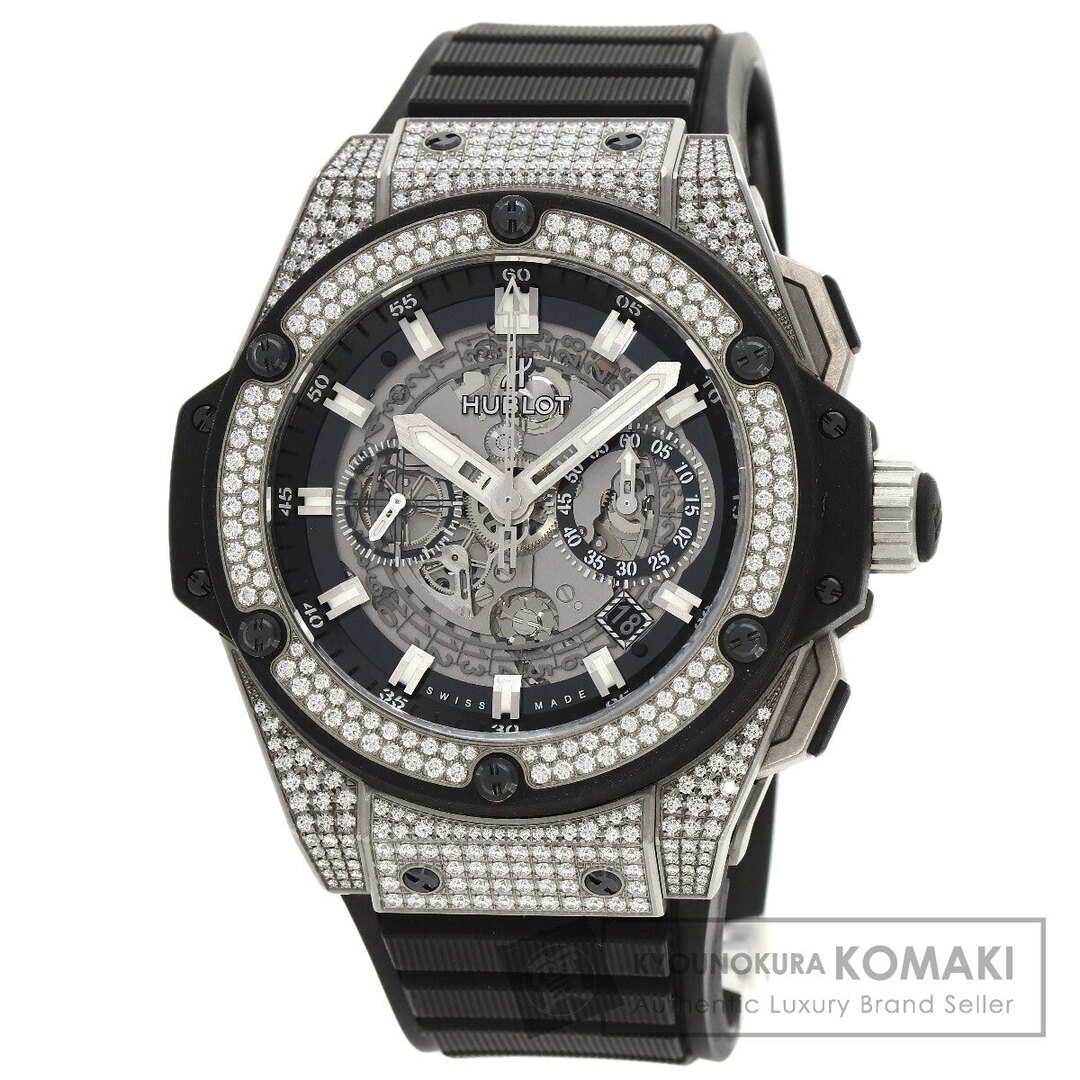 HUBLOT(ウブロ)のHUBLOT HU701.NX.0170.RX.1704 キングパワーウニコ  ダイヤモンド 腕時計 チタニウム ラバー メンズ メンズの時計(腕時計(アナログ))の商品写真