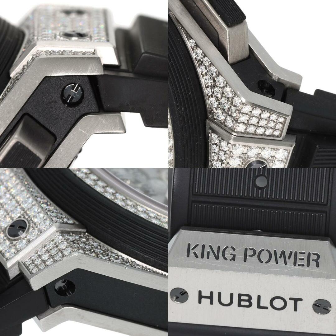 HUBLOT(ウブロ)のHUBLOT HU701.NX.0170.RX.1704 キングパワーウニコ  ダイヤモンド 腕時計 チタニウム ラバー メンズ メンズの時計(腕時計(アナログ))の商品写真