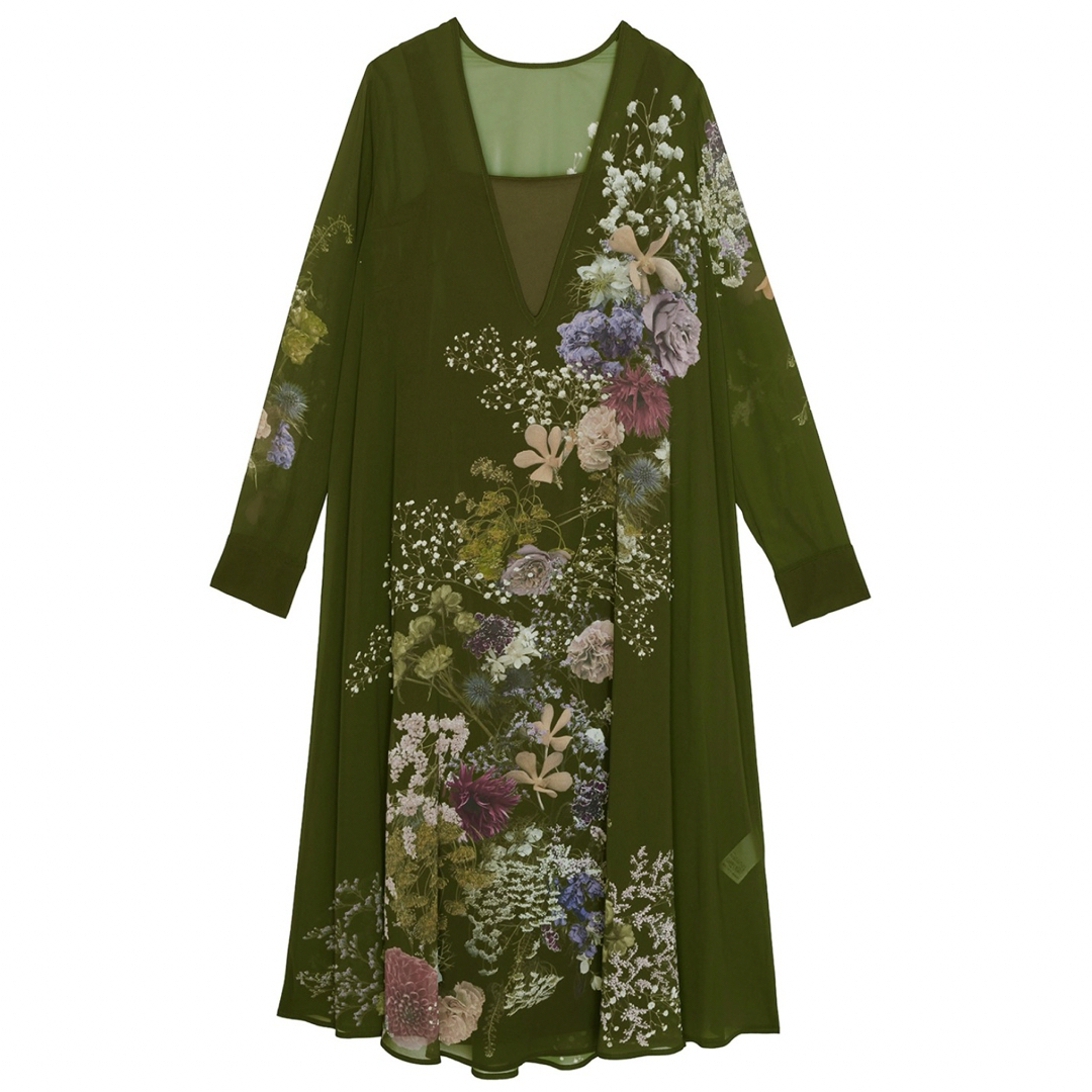 Ameri VINTAGE(アメリヴィンテージ)のAMERI アメリ/UND 2WAY DARIA V NECK DRESS レディースのワンピース(ロングワンピース/マキシワンピース)の商品写真