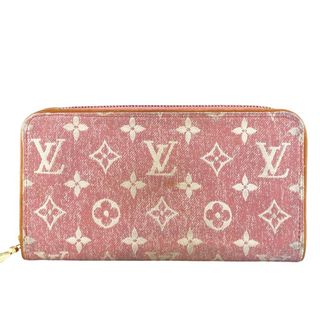 ルイヴィトン(LOUIS VUITTON)のルイヴィトン LOUIS VUITTON 長財布
 モノグラム デニム ジッピー ウォレット M81182 ピンク(財布)