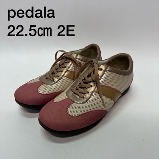 Pedala（asics） - pedala 22.5㎝　2E スニーカー　コンフォートシューズ　EE ピンク