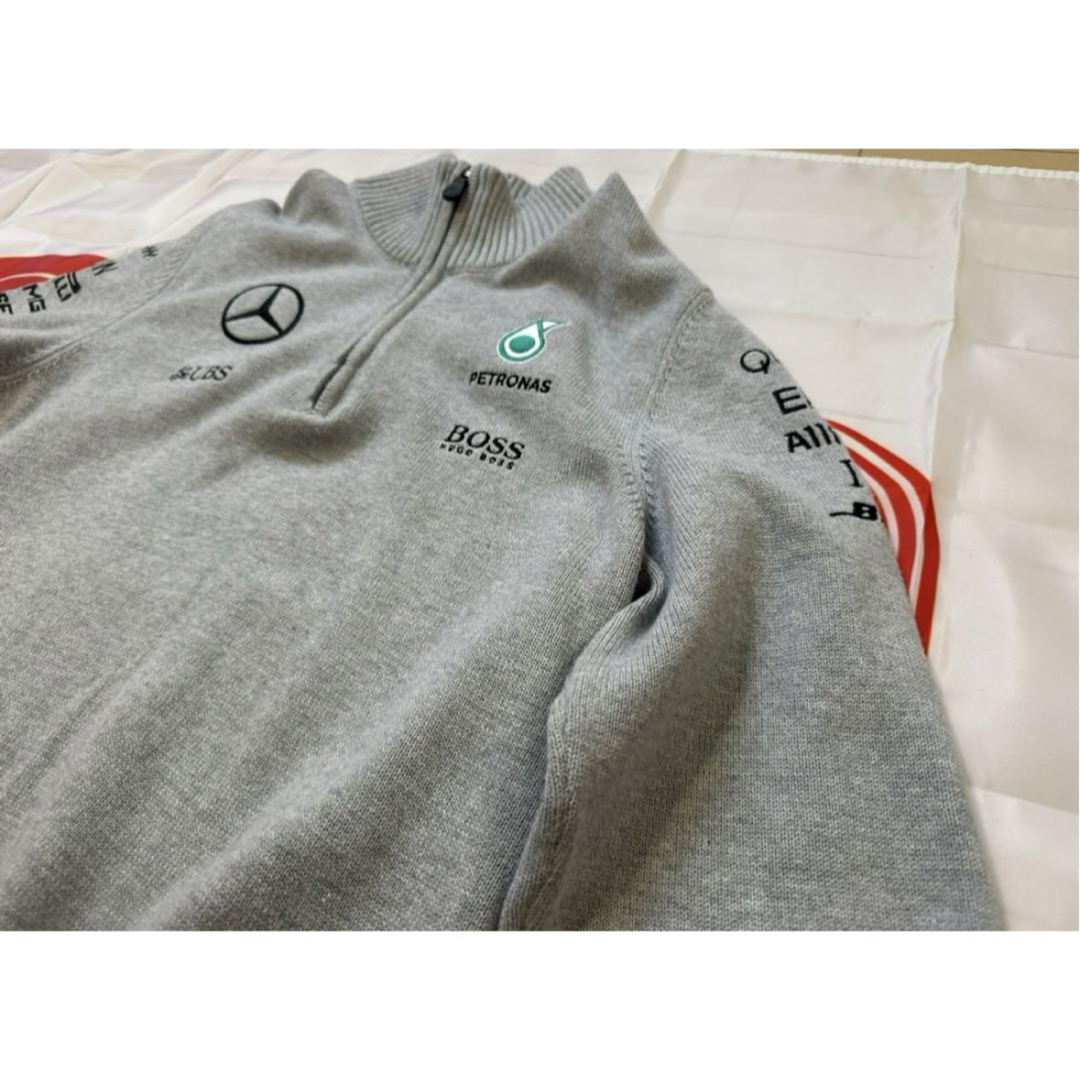 HUGO BOSS - 【F1チーム支給品】メルセデス2017ハーフジッププル HUGO BOSS - 【F1チーム支給品】メルセデス2017ハーフジッププル
