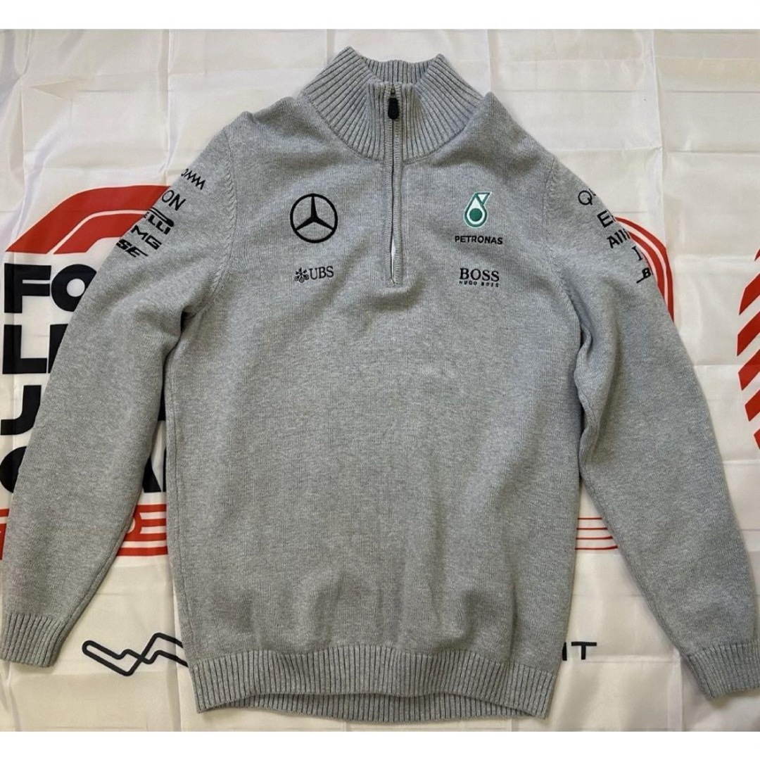 HUGO BOSS - 【F1チーム支給品】メルセデス2017ハーフジッププル HUGO BOSS - 【F1チーム支給品】メルセデス2017ハーフジッププル