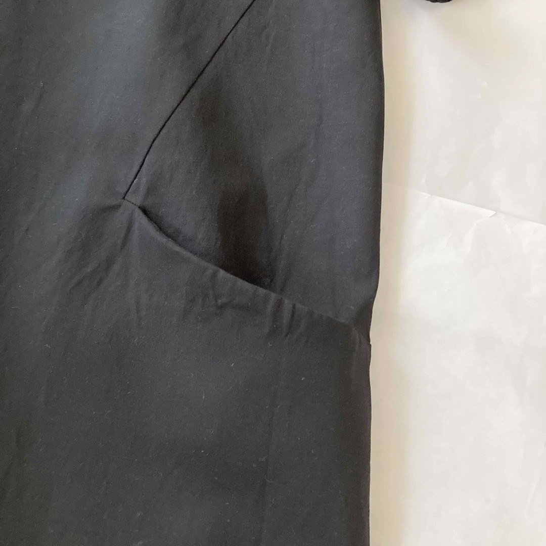 ADORE(アドーア)の【リネン混】ADORE アドーア ハリ素材 台形ワンピース フレアスカート 36 レディースのワンピース(ひざ丈ワンピース)の商品写真