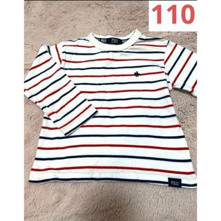 ポロラルフローレン(POLO RALPH LAUREN)の【早い者勝ち！】Polo レッド×ブルー　ボーダー　ロンT  110(Tシャツ/カットソー)