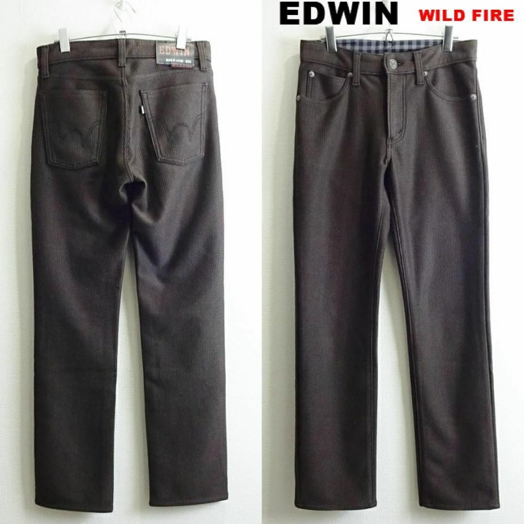 EDWIN(エドウィン)の美品★　エドウィン　WILDFIRE　W76cm　ストレッチ　防寒防風　チェック メンズのパンツ(デニム/ジーンズ)の商品写真