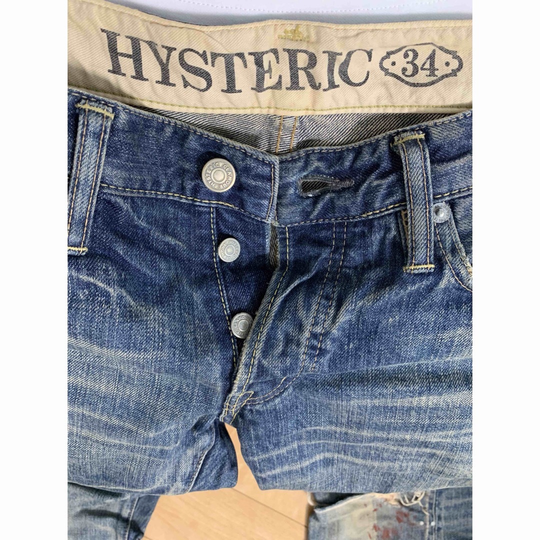 HYSTERIC GLAMOUR(ヒステリックグラマー)の【値引中】HYSTERIC GLAMOUR ダメージ加工デニム レディースのパンツ(デニム/ジーンズ)の商品写真