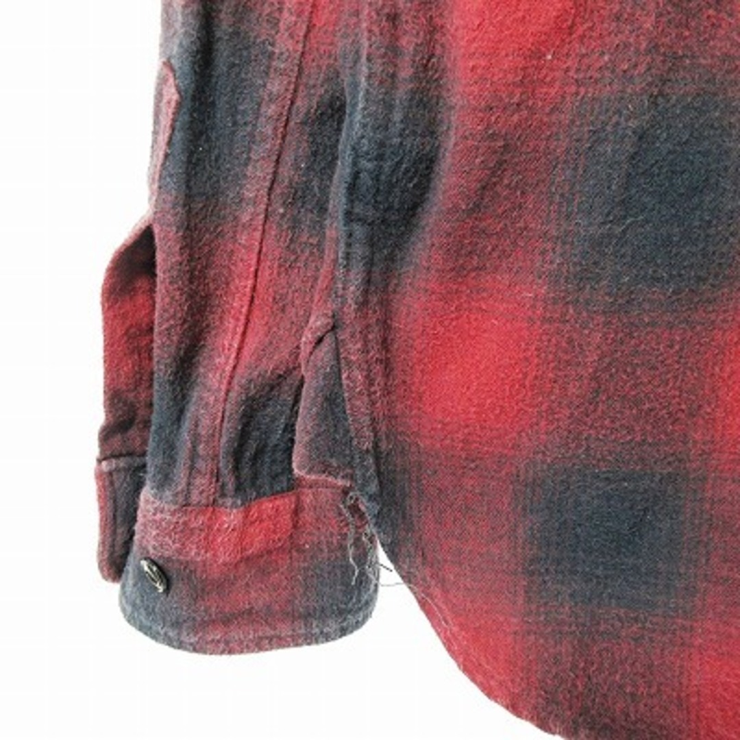 A BATHING APE(アベイシングエイプ)のアベイシングエイプ ネルシャツ 長袖 オンブレ チェック 赤 M メンズのトップス(シャツ)の商品写真