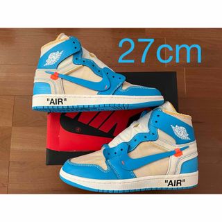 ジョーダン(Jordan Brand（NIKE）)のOff-White × Nike Air Jordan 1 High UNC (スニーカー)