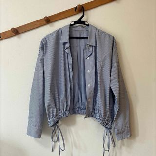 ジーユー(GU)の【ほぼ新品】GU 春物 ジャケット シャツ M(シャツ/ブラウス(長袖/七分))