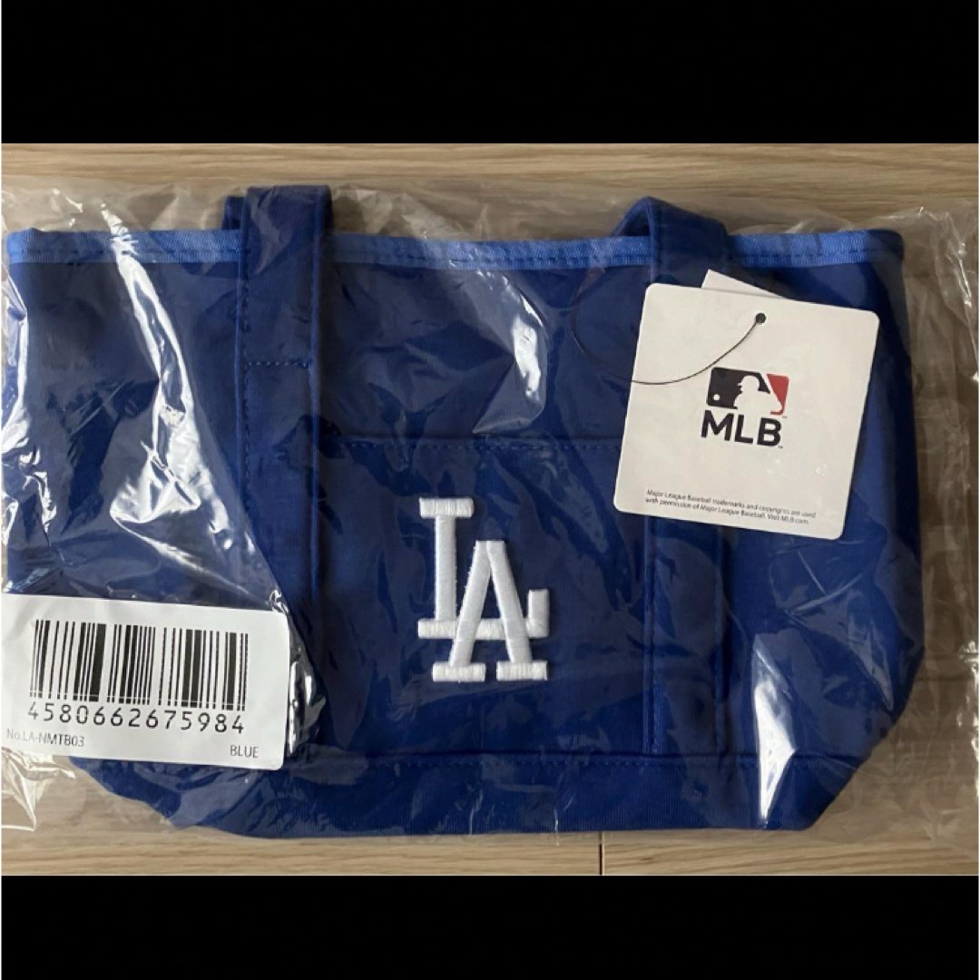 MLB(メジャーリーグベースボール)の【未開封新品】ドジャース　ミニトートバッグ　ランチバッグ　お弁当袋　大谷翔平 レディースのバッグ(トートバッグ)の商品写真