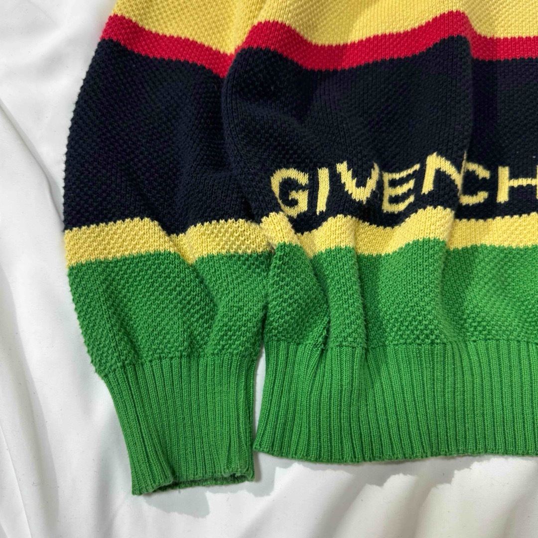 GIVENCHY(ジバンシィ)のヴィンテージ 90s GIVENCHY ボーダーデザインニット メンズのトップス(ニット/セーター)の商品写真