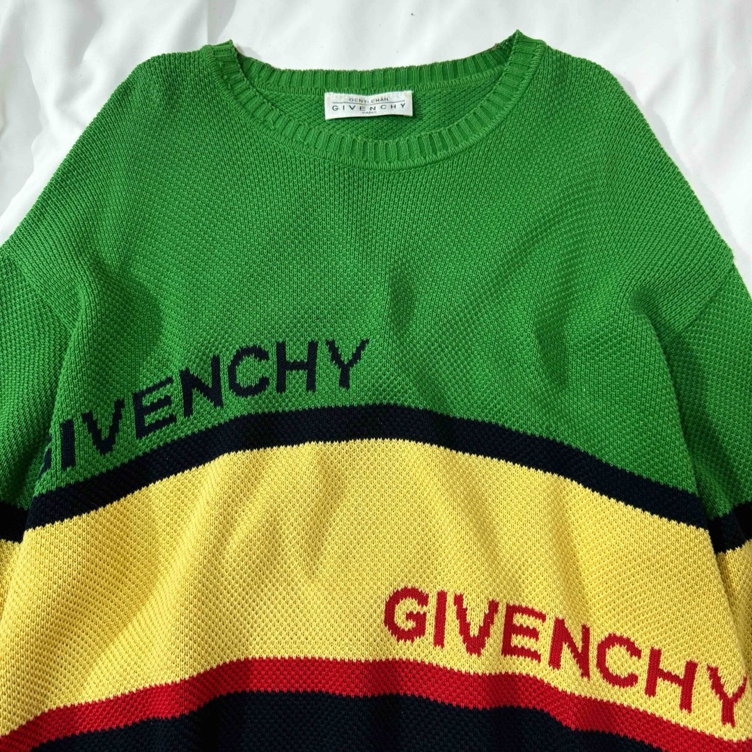 GIVENCHY(ジバンシィ)のヴィンテージ 90s GIVENCHY ボーダーデザインニット メンズのトップス(ニット/セーター)の商品写真