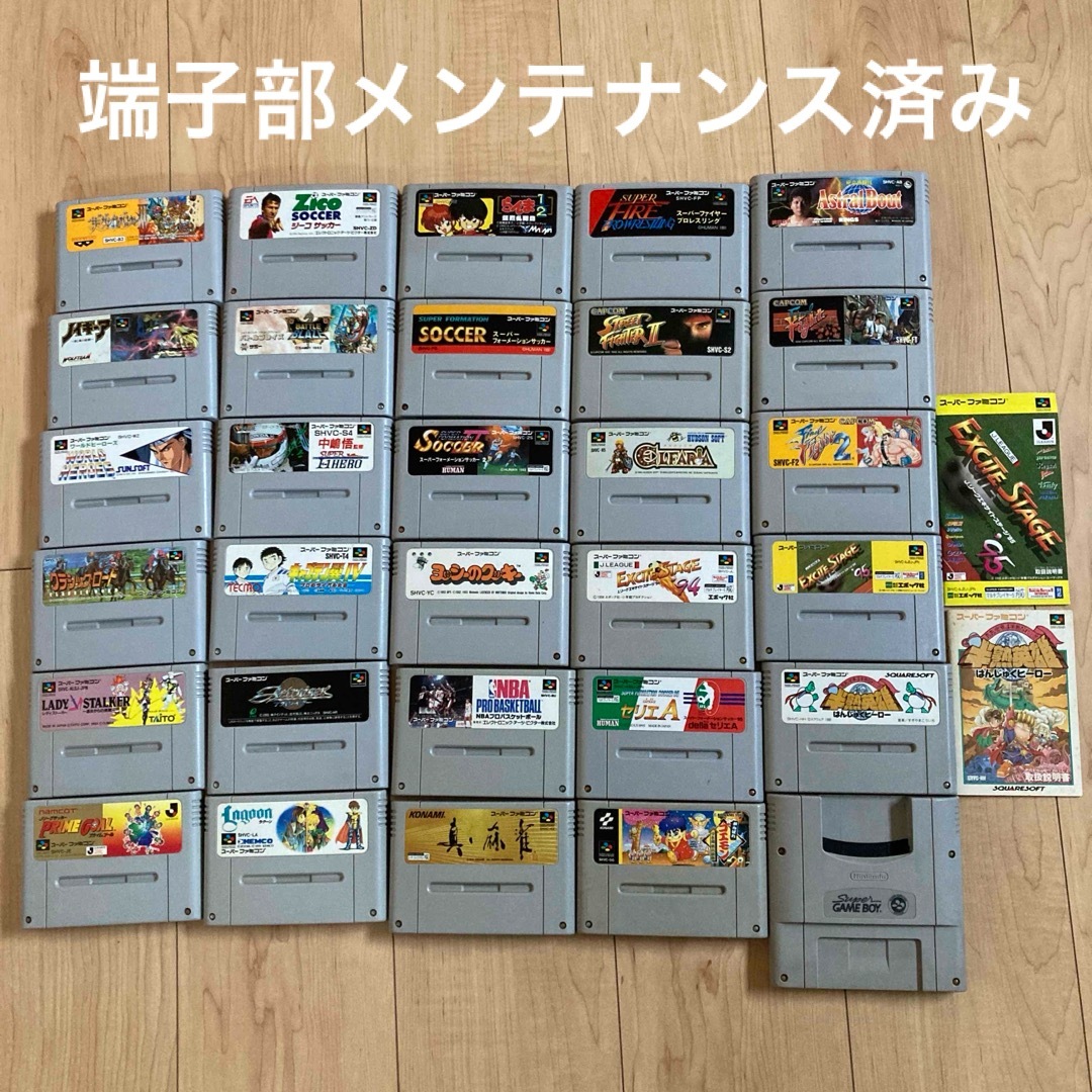 スーパーファミコン(スーパーファミコン)のスーパーファミコンソフト　30本セット エンタメ/ホビーのゲームソフト/ゲーム機本体(家庭用ゲームソフト)の商品写真