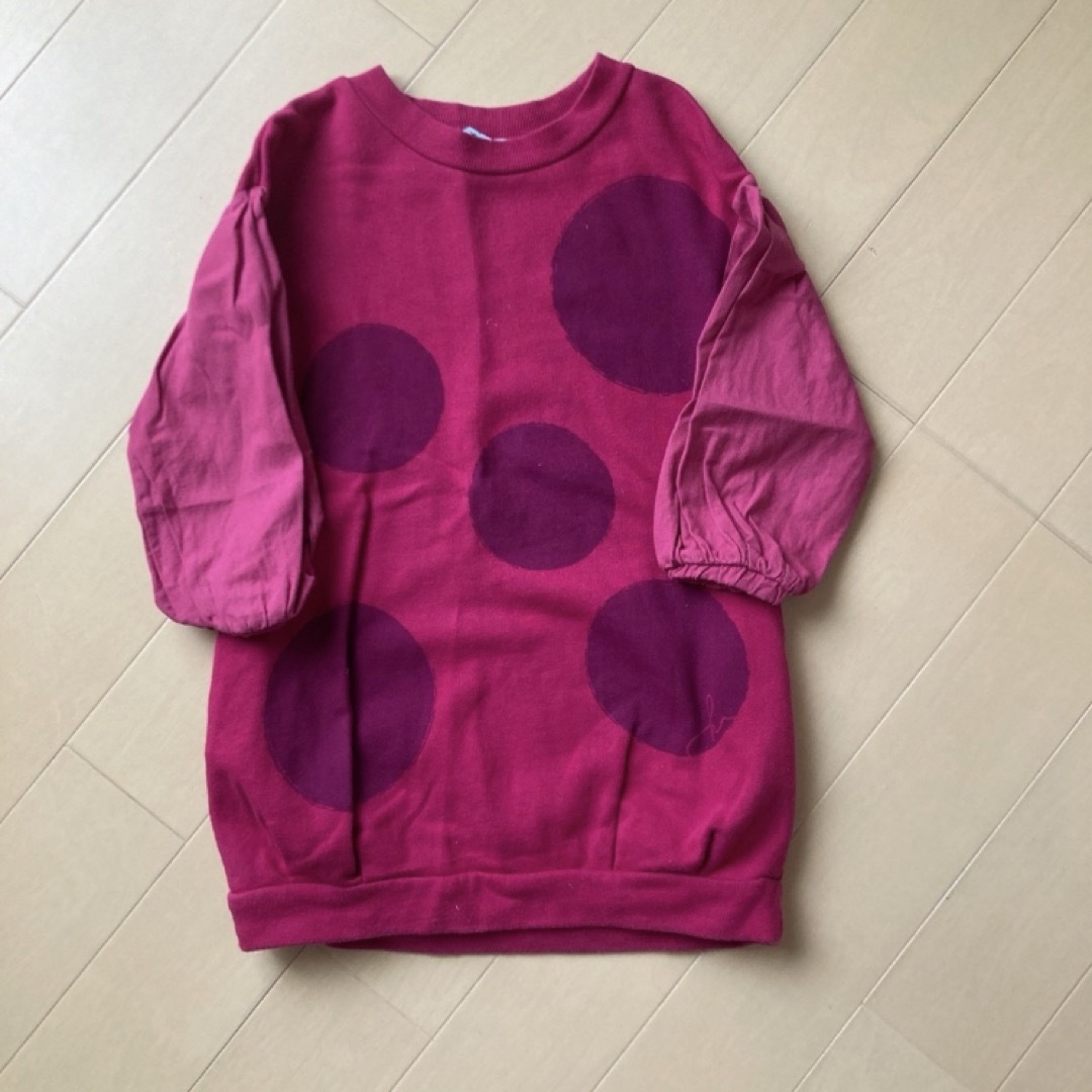 hakka kids(ハッカキッズ)のハッカキッズ　コクーン　ワンピース　110 キッズ/ベビー/マタニティのキッズ服女の子用(90cm~)(ワンピース)の商品写真