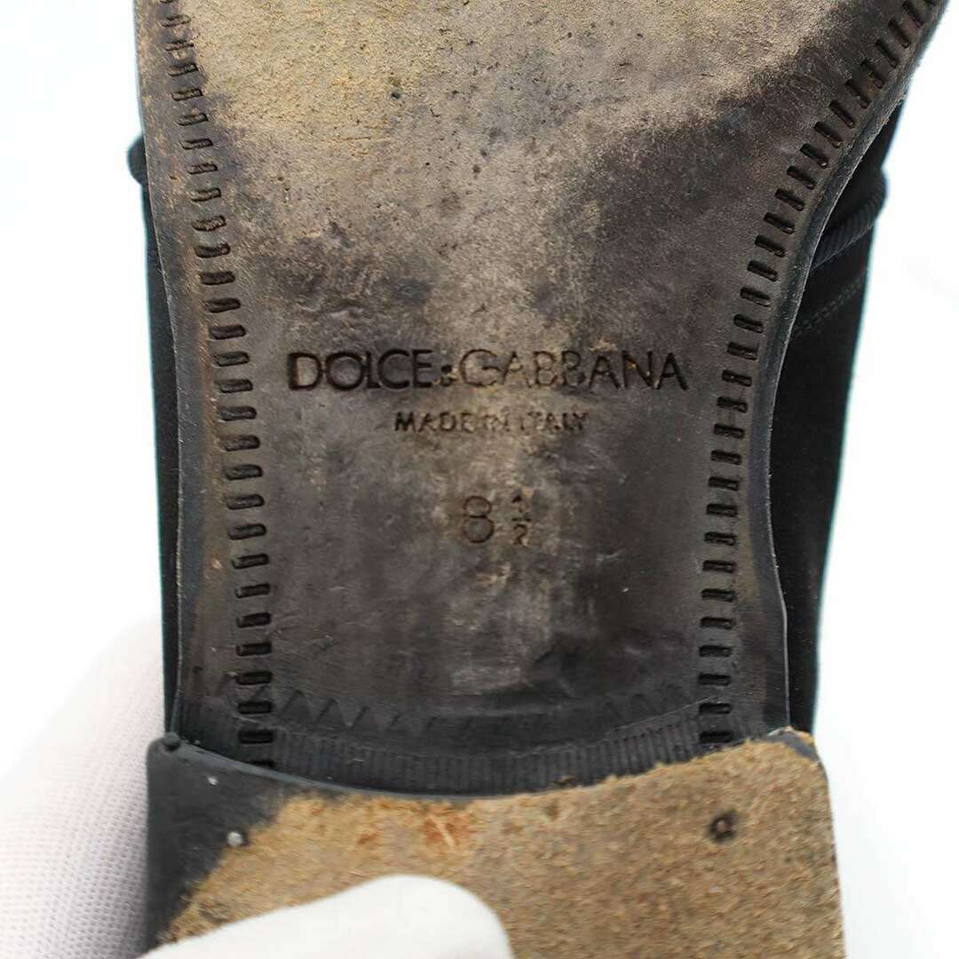 DOLCE&GABBANA(ドルチェアンドガッバーナ)のDOLCE&GABBANA ドルチェ＆ガッバーナ サテンドレスシューズ ブラック 8 1/2 メンズの靴/シューズ(その他)の商品写真