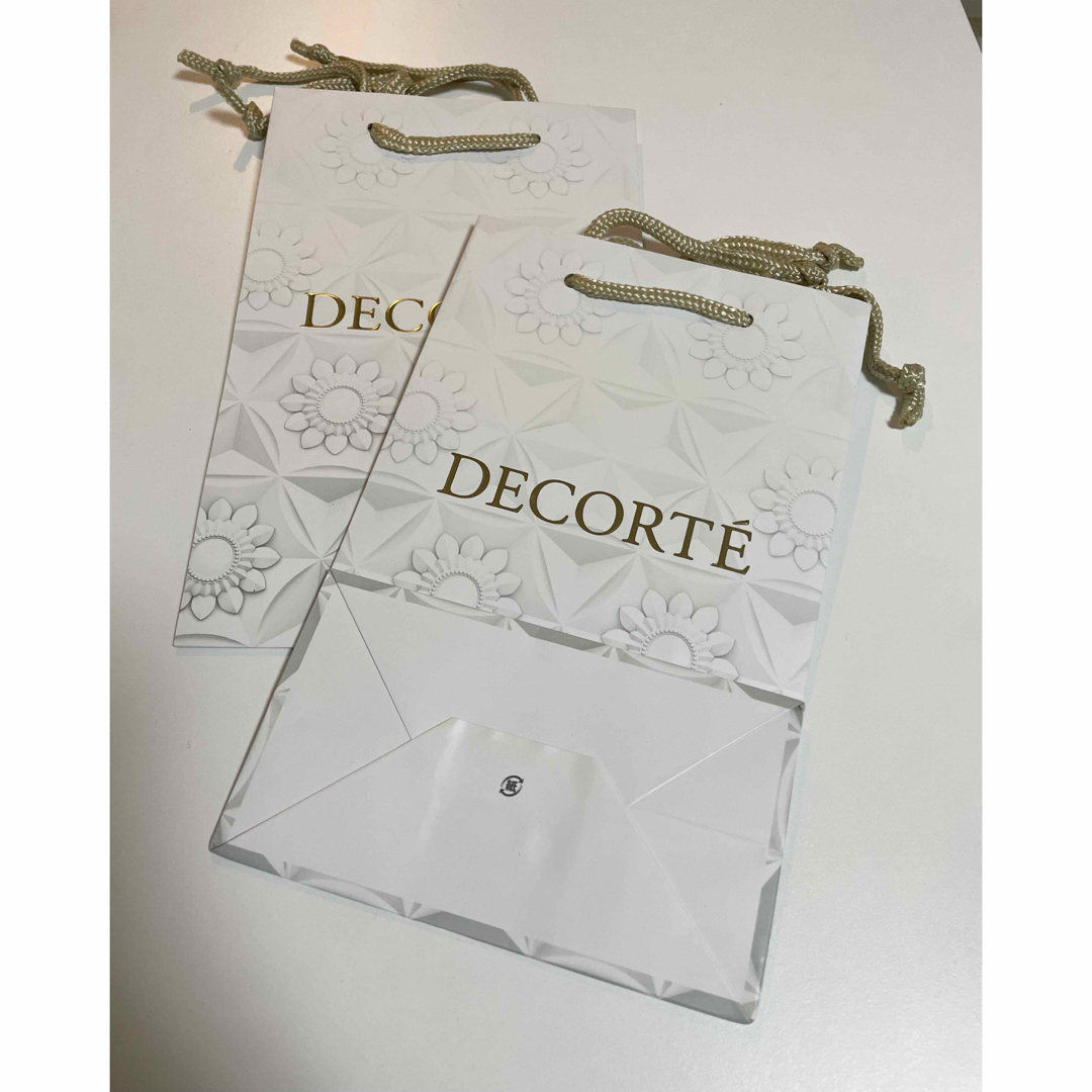 COSME DECORTE(コスメデコルテ)のDECORTE ショップ袋2枚 レディースのバッグ(ショップ袋)の商品写真