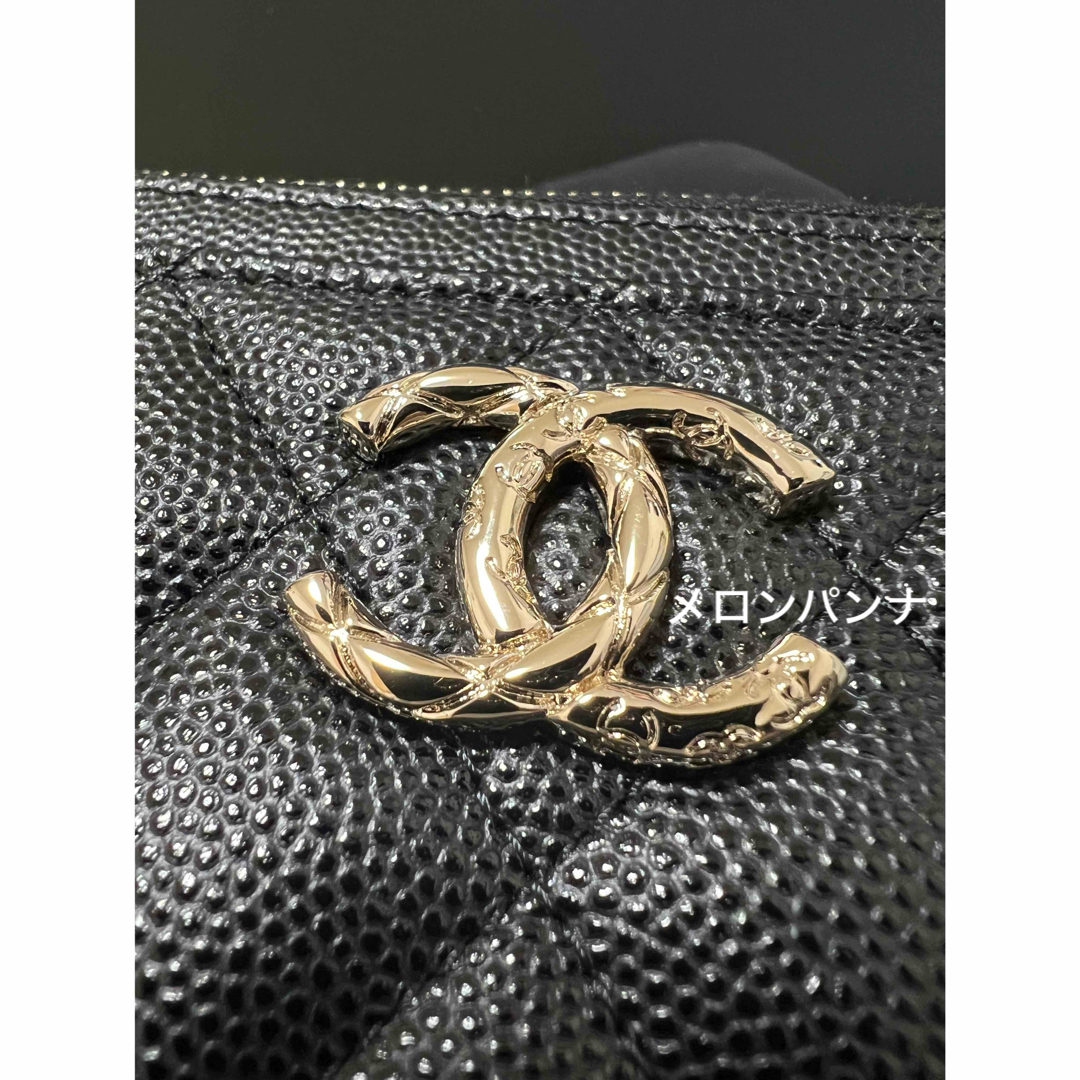 CHANEL(シャネル)の新品 CHANEL 24S フラグメント カードケース 財布 キャビアスキン レディースのファッション小物(財布)の商品写真