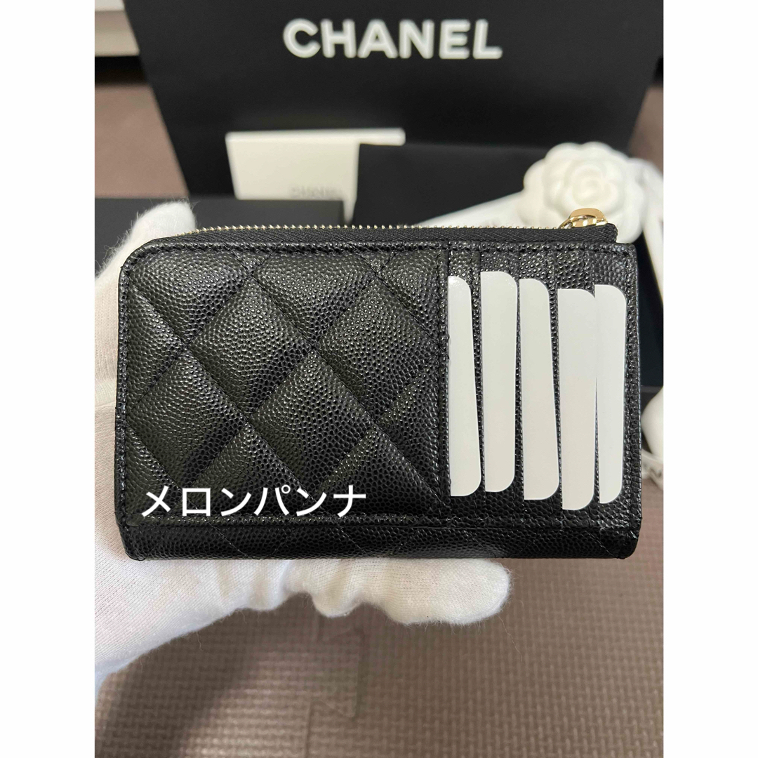 CHANEL(シャネル)の新品 CHANEL 24S フラグメント カードケース 財布 キャビアスキン レディースのファッション小物(財布)の商品写真