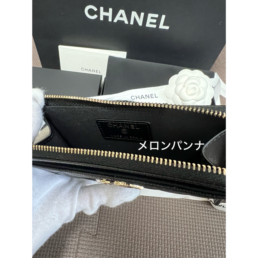 CHANEL(シャネル)の新品 CHANEL 24S フラグメント カードケース 財布 キャビアスキン レディースのファッション小物(財布)の商品写真