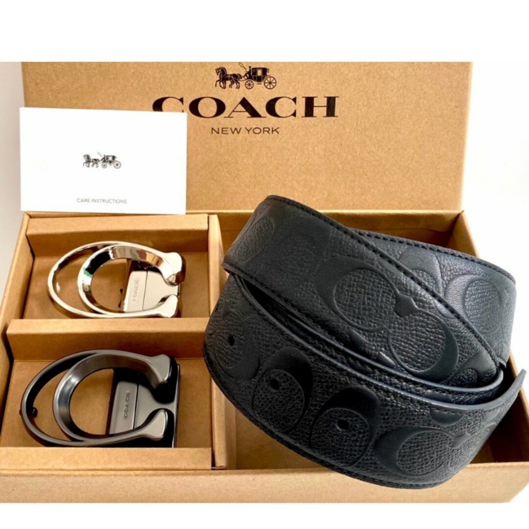 COACH - 新品正規品coachコーチシグネチャーフリーサイズベルトの通販 