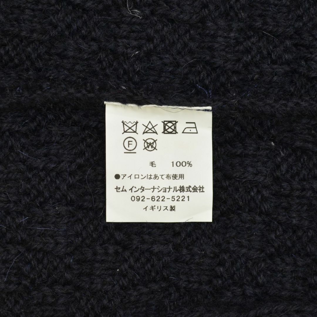 【OLDDERBYKNITWEAR】ケーブルアラン編みニットベスト メンズのトップス(ベスト)の商品写真