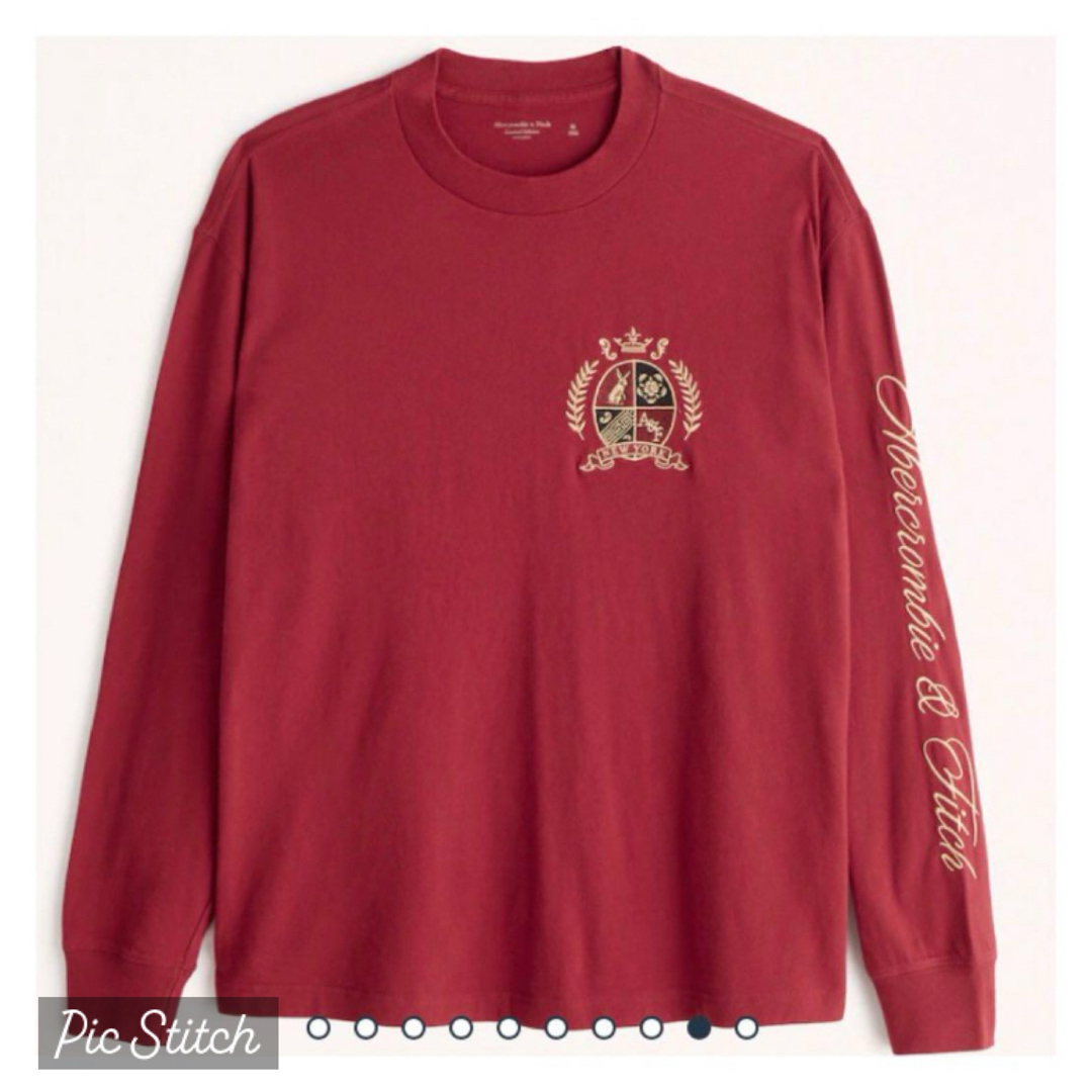 Abercrombie&Fitch(アバクロンビーアンドフィッチ)の割引あり◎S◎新品正規品◎アバクロ◎Abercrombie◎ロングTシャツ送料込 メンズのトップス(Tシャツ/カットソー(七分/長袖))の商品写真