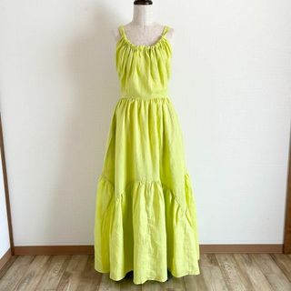 ドゥロワー(Drawer)の新品未使用✨マイラン　Back Ribbon Tiered Dress(ロングワンピース/マキシワンピース)