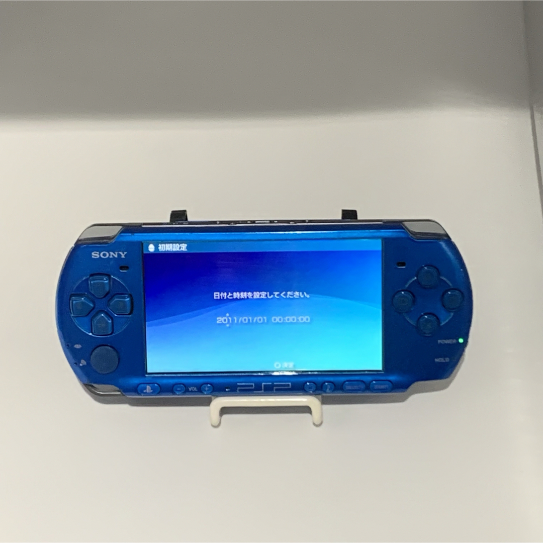 PlayStation Portable(プレイステーションポータブル)の【完品・動作品】PSP-3000 SONY ブルー VB 本体 ポータブル エンタメ/ホビーのゲームソフト/ゲーム機本体(携帯用ゲーム機本体)の商品写真