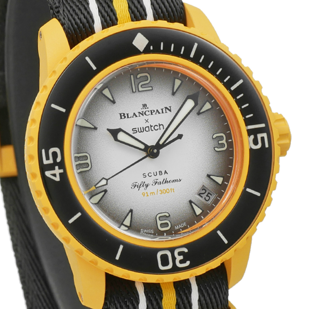 Blancpain X Swatch バイオセラミック スクーバ フィフティファゾムス パシフィック オーシャン Ref.SO35P100 未使用品 メンズ 腕時計 メンズの時計(腕時計(アナログ))の商品写真