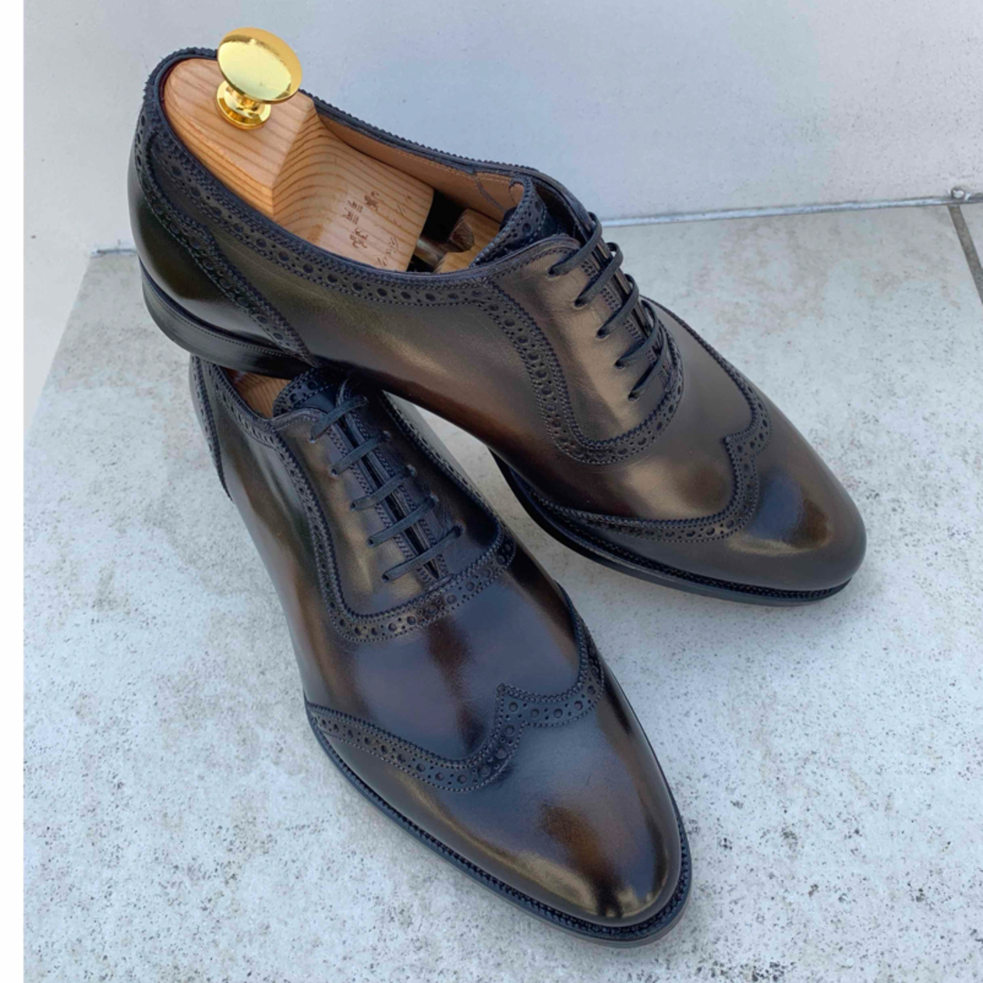 Berluti(ベルルッティ)の新品未使用　メッカリエロ　ウィングチップ　パティーヌ　uk6.5 メンズの靴/シューズ(ドレス/ビジネス)の商品写真