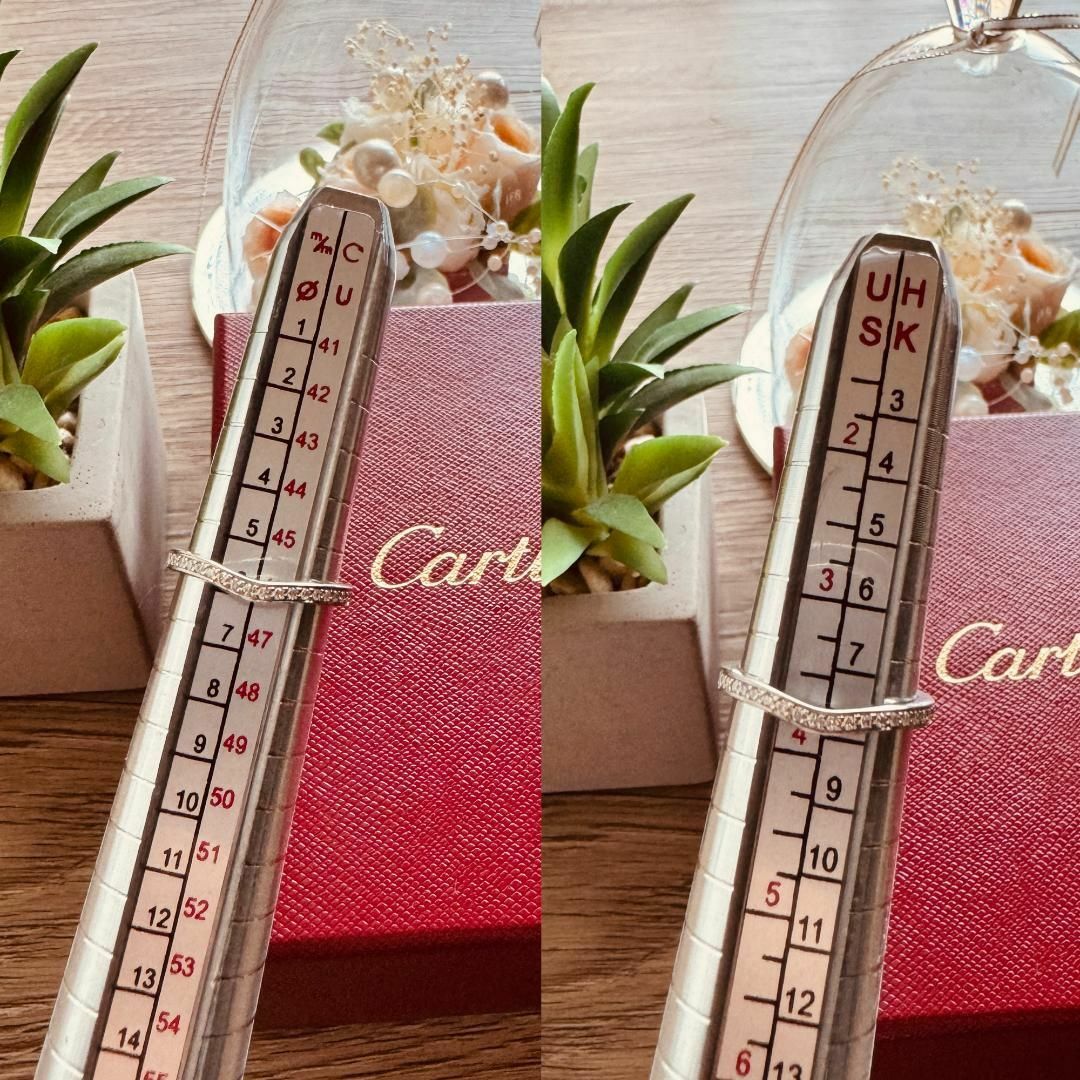 Cartier(カルティエ)の◇カルティエ◇バレリーナカーブ ダイヤ リング PT950 ハーフエタニティ レディースのアクセサリー(リング(指輪))の商品写真