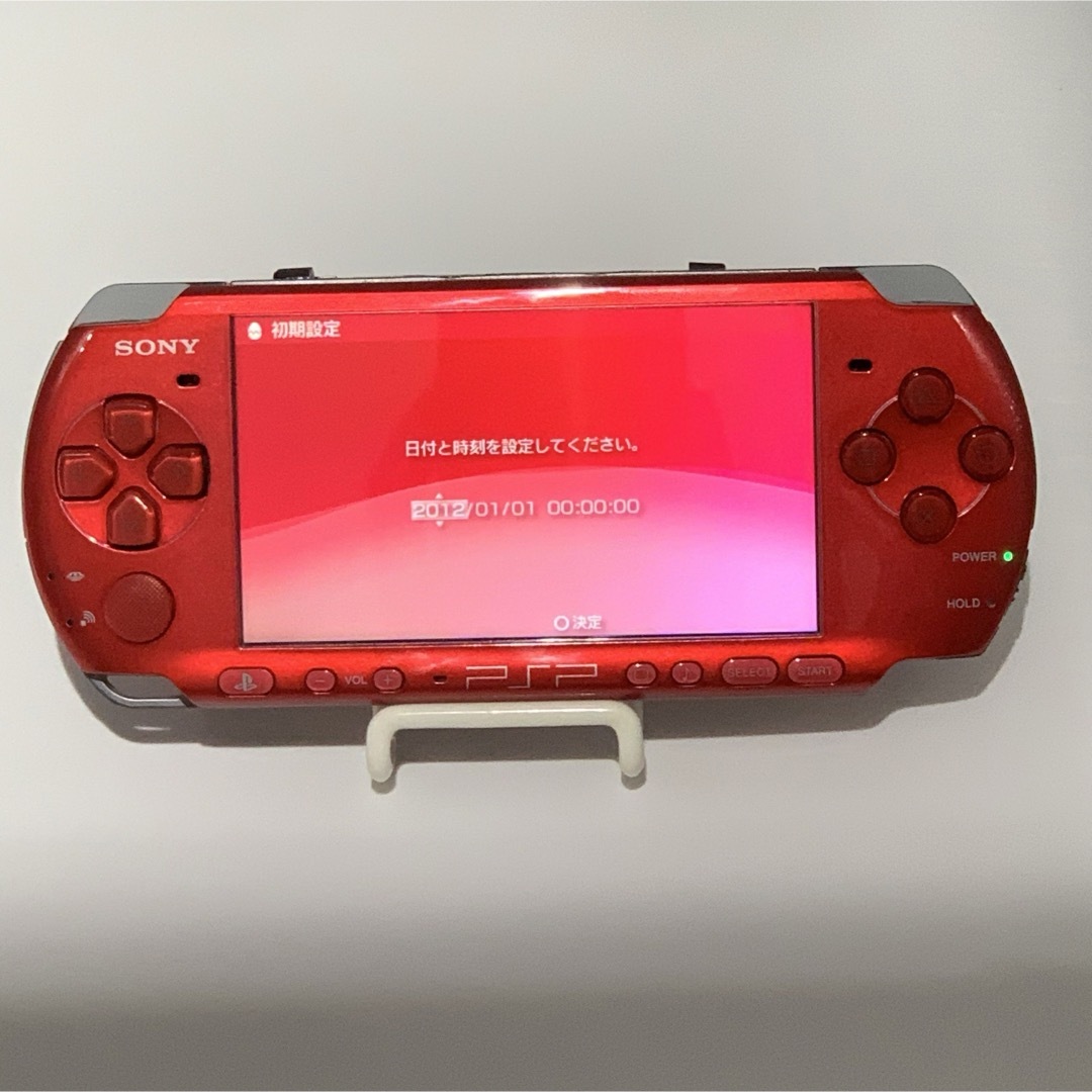 PlayStation Portable(プレイステーションポータブル)の【完品・動作品】PSP-3000 SONY レッド RR 本体 ポータブル エンタメ/ホビーのゲームソフト/ゲーム機本体(携帯用ゲーム機本体)の商品写真