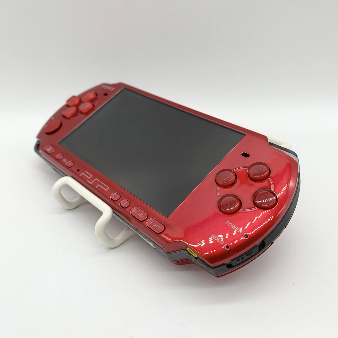 PlayStation Portable(プレイステーションポータブル)の【完品・動作品】PSP-3000 SONY レッド RR 本体 ポータブル エンタメ/ホビーのゲームソフト/ゲーム機本体(携帯用ゲーム機本体)の商品写真