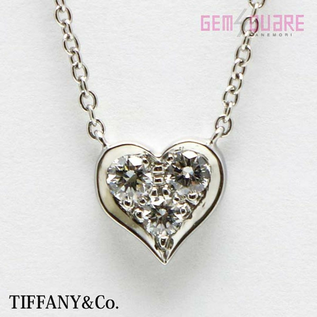 Tiffany & Co. - Tiffany&Co. ティファニー センチメンタルハート ペンダント Pt950 D0.17 3.1ｇ 美品