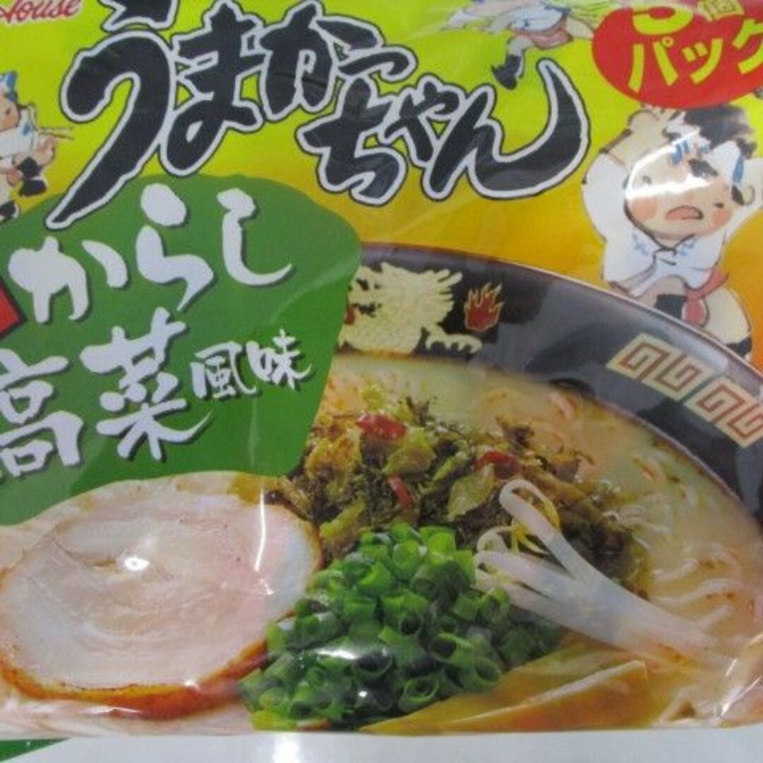  博多っ子　超定番　うまかっちゃん 辛子高菜 　とんこつ味 食品/飲料/酒の食品(麺類)の商品写真