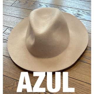 アズールバイマウジー(AZUL by moussy)のアズールバイマウジー　ベージュハット　中折れハット(ハット)